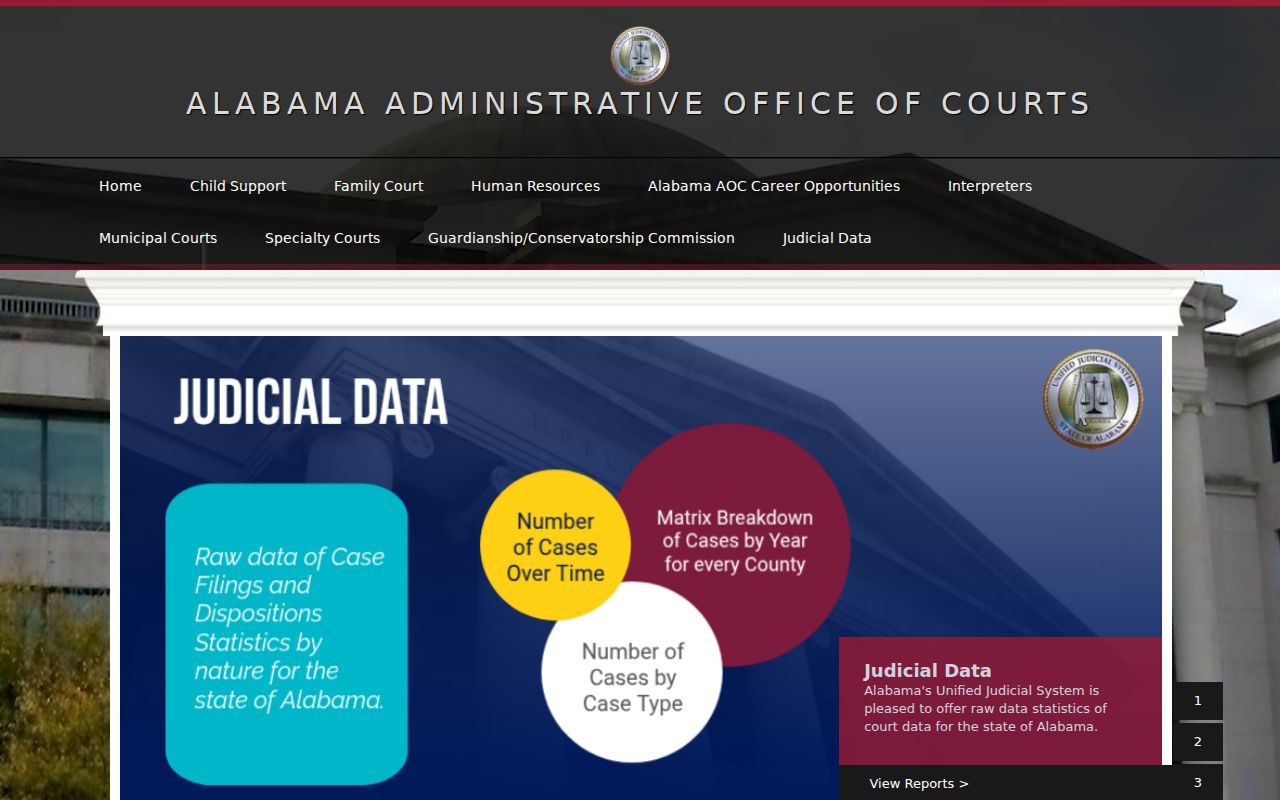 Henry County court docket links on the Alabama court portal