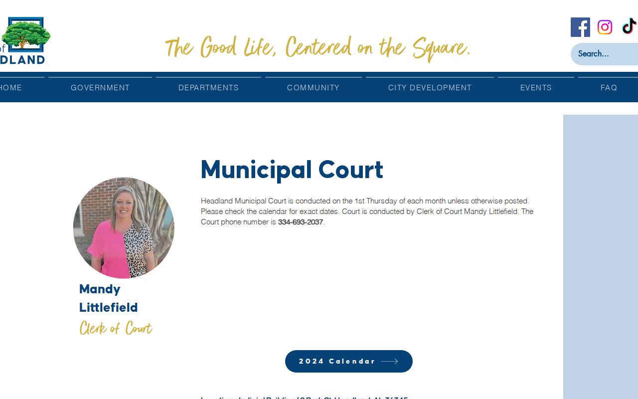 Henry County court schedule Headland Municipal Court calendar