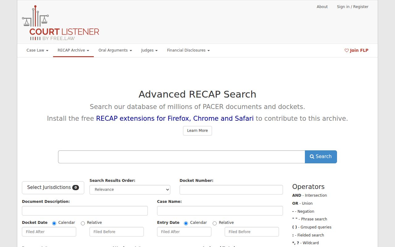Henry County federal docket search RECAP archive