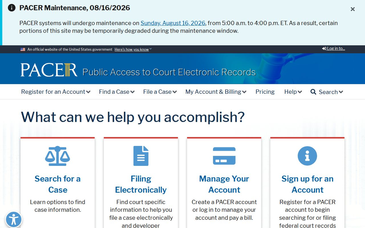 Henry County federal court case records PACER search